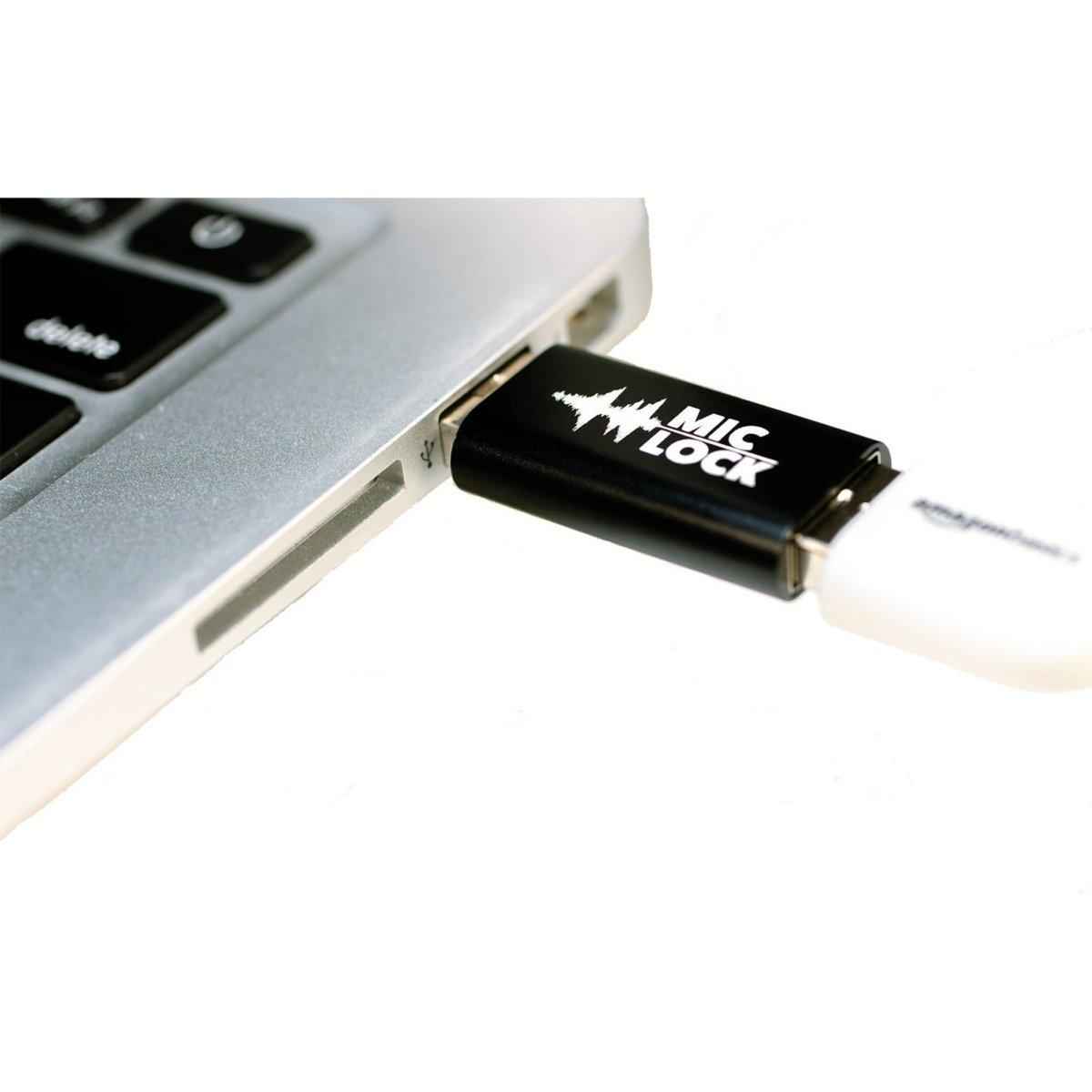Mic-Lock USB-A to USB-A Secure charger - Black - Mic-Lock