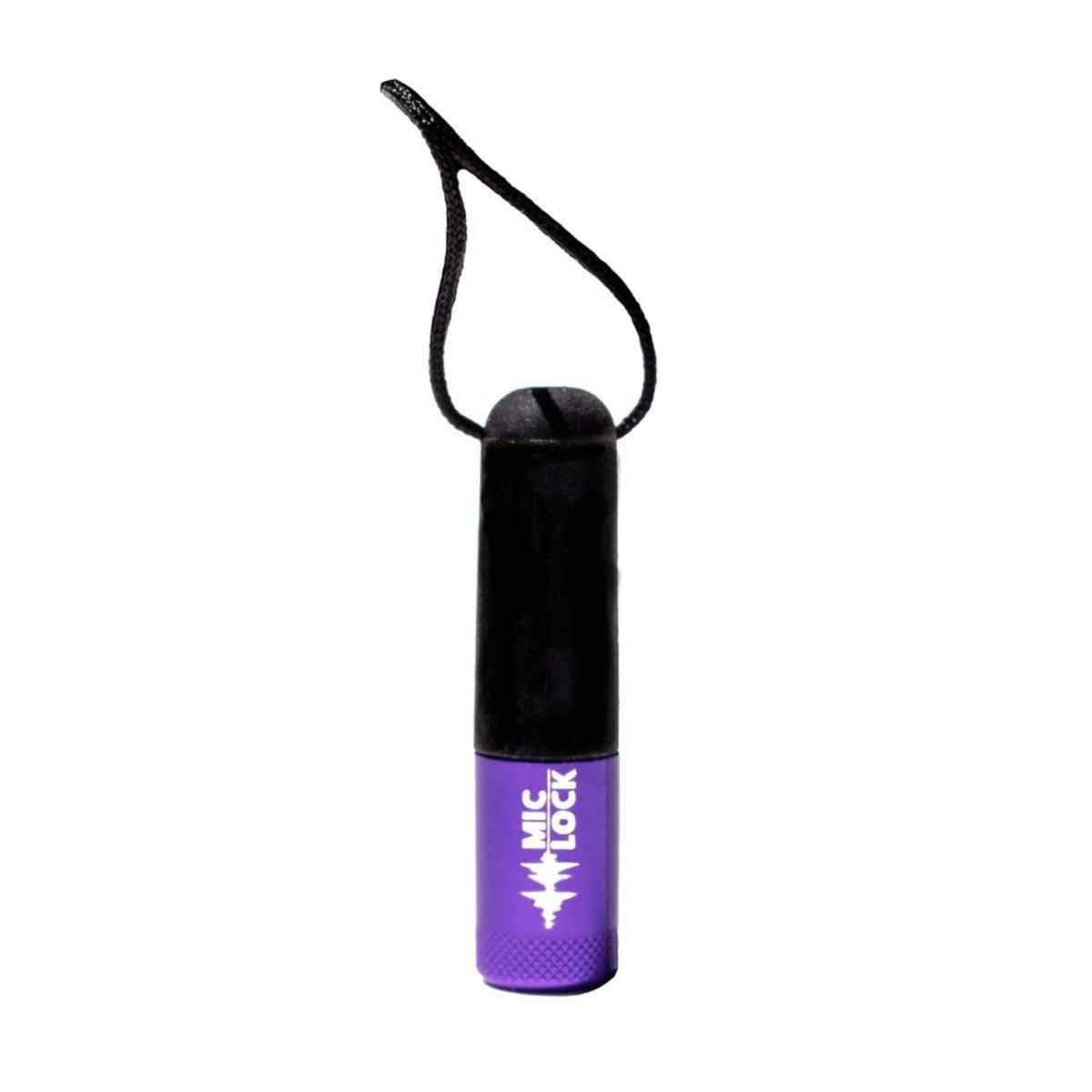 Mic-Lock 3.5mm Single-Ended Microphone Blocker- Metallic Purple - Mic-Lock