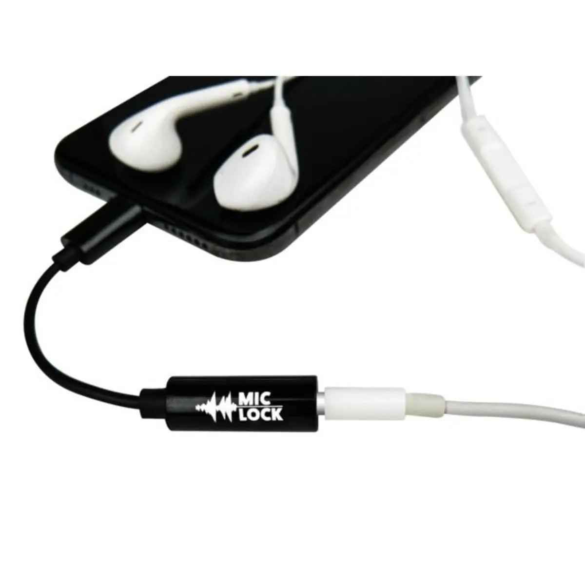 Mic-Lock Lightning Soundpass Microphone Blocker - Black - Mic-Lock