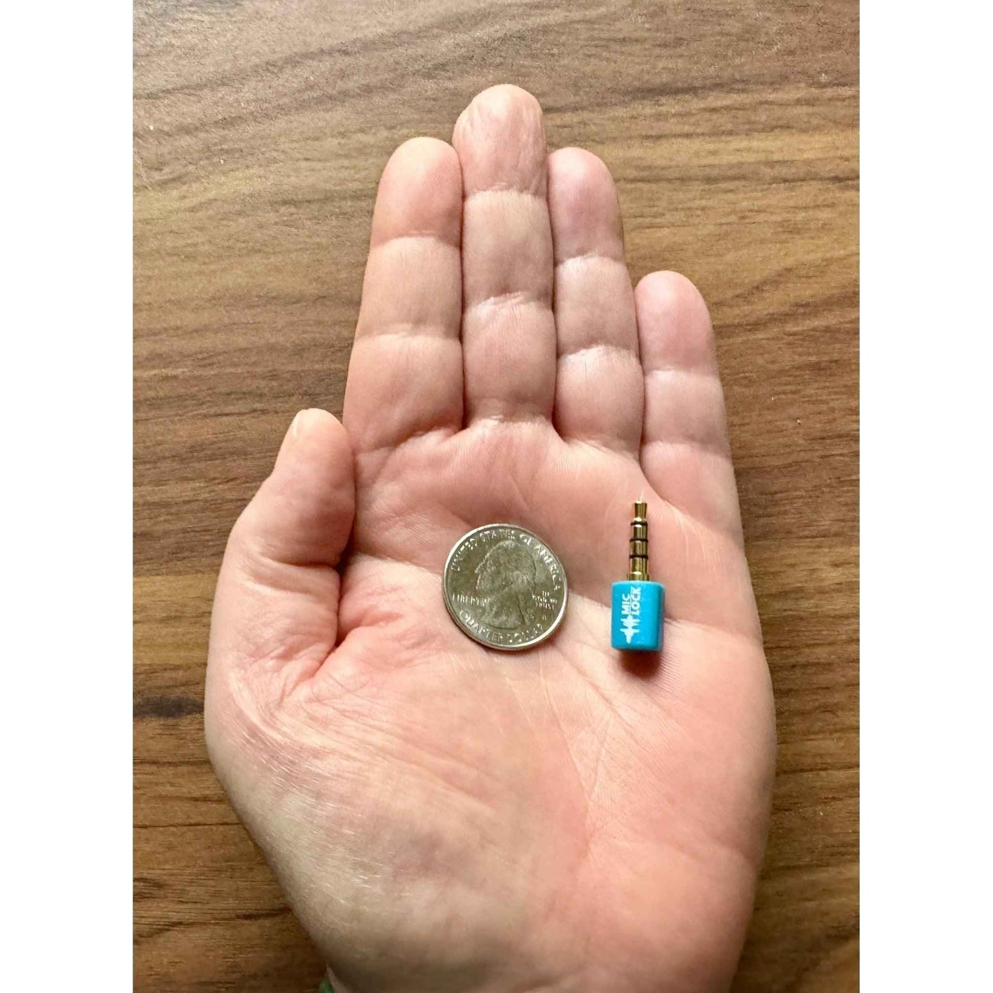 Mic-Lock Mini 3.5mm Single-Ended Microphone Blocker - Blue - Mic-Lock