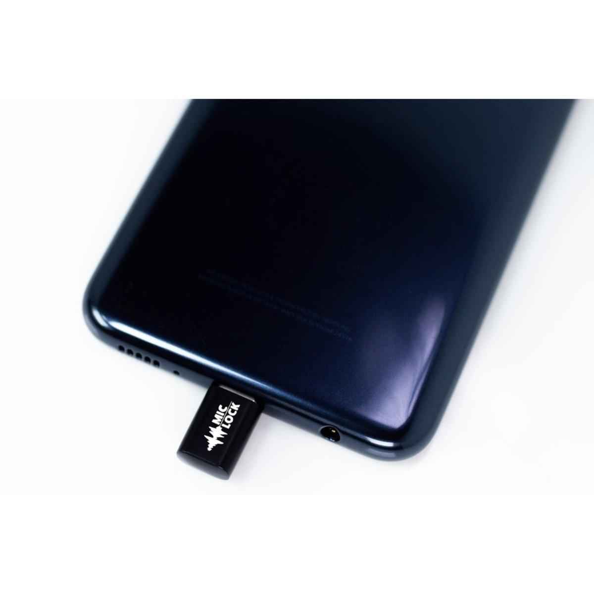 Mic-Lock Mini USB-C Single-Ended Microphone Blocker - Black - Mic-Lock