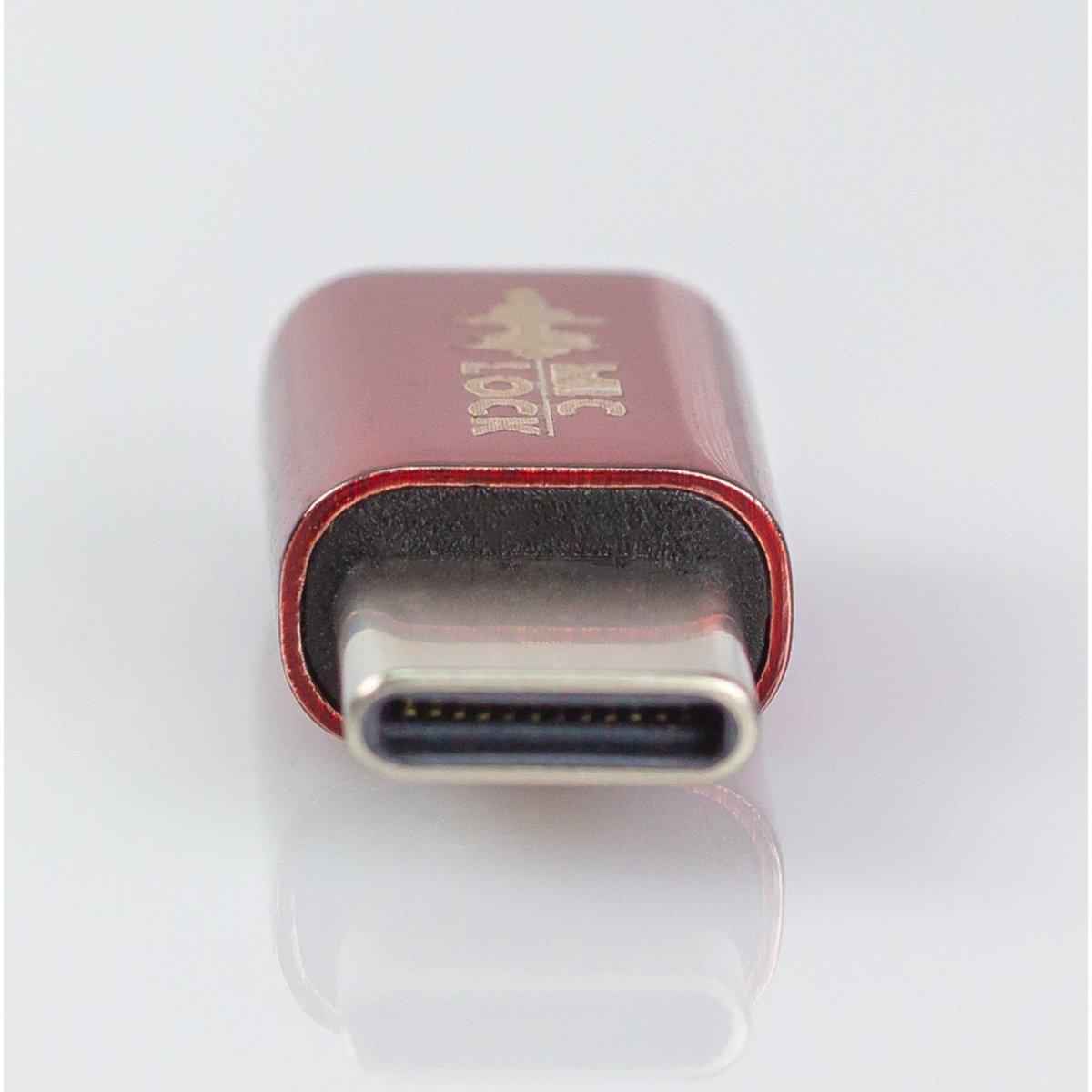 Mic-Lock Mini USB-C Single-Ended Microphone Blocker - Mirror Red - Mic-Lock