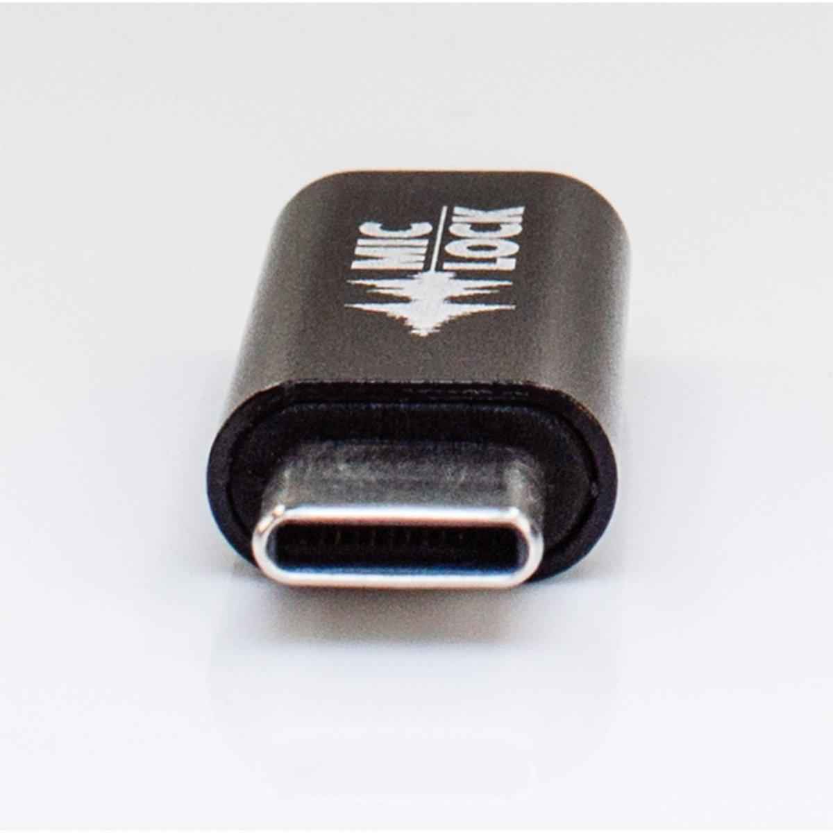 Mic-Lock USB-C to USB-C Secure Charger - Black - Mic-Lock