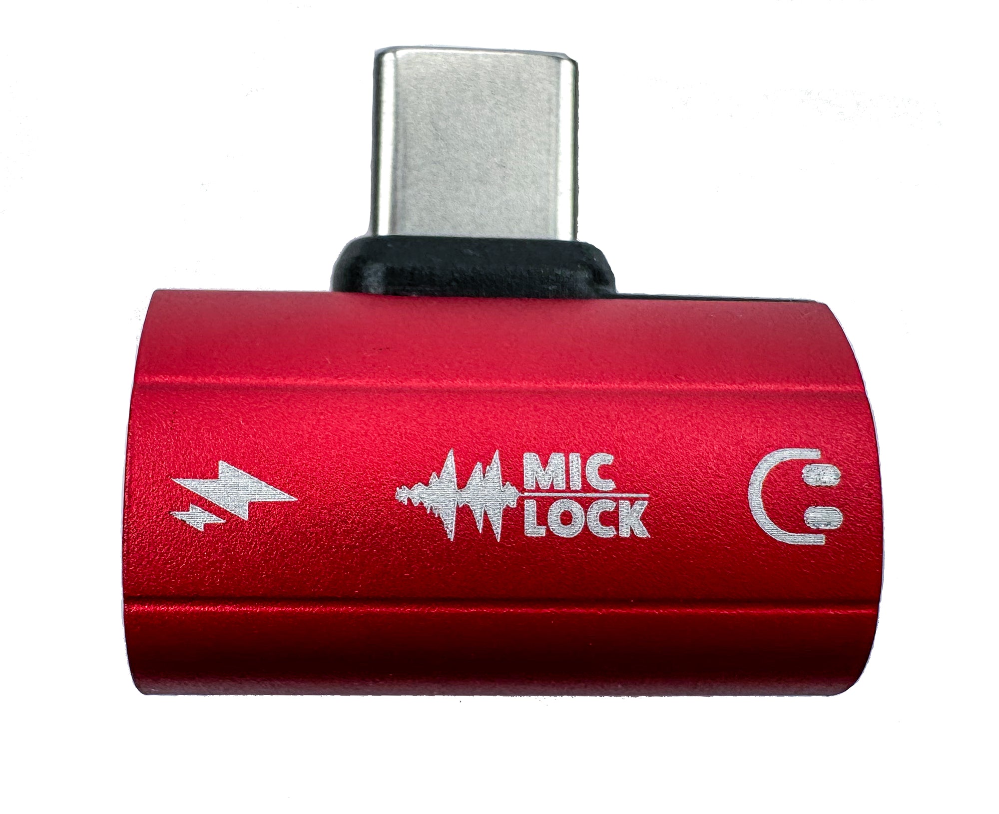 Mic-Lock USB C HiFi SoundPass with Secure Charger Red- Mic-Lock