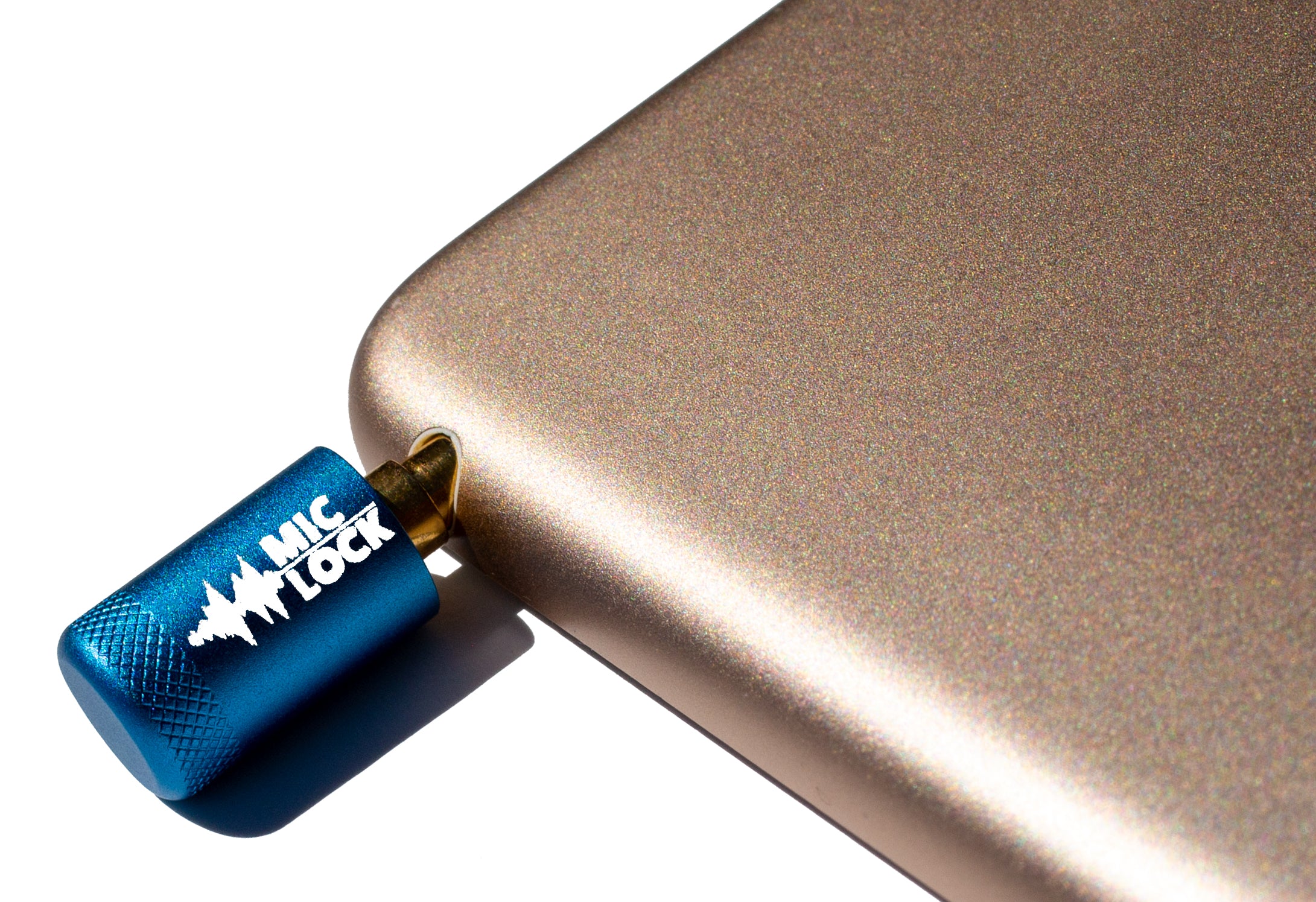 Mic-Lock 3.5mm Single-Ended  Microphone Blocker Blue