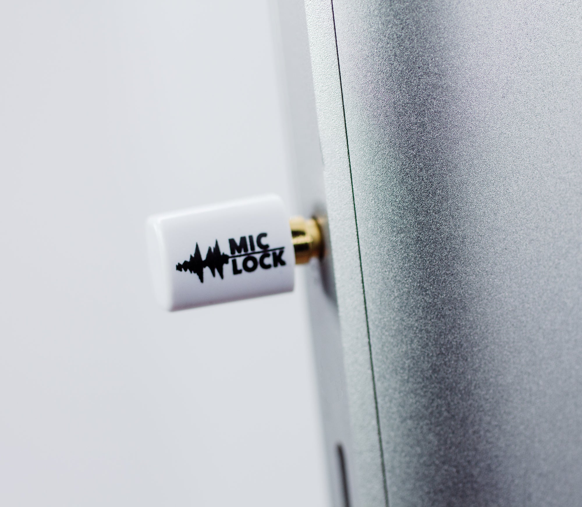 Mic-Lock 3.5mm Mini Single Ended  Microphone Blocker White