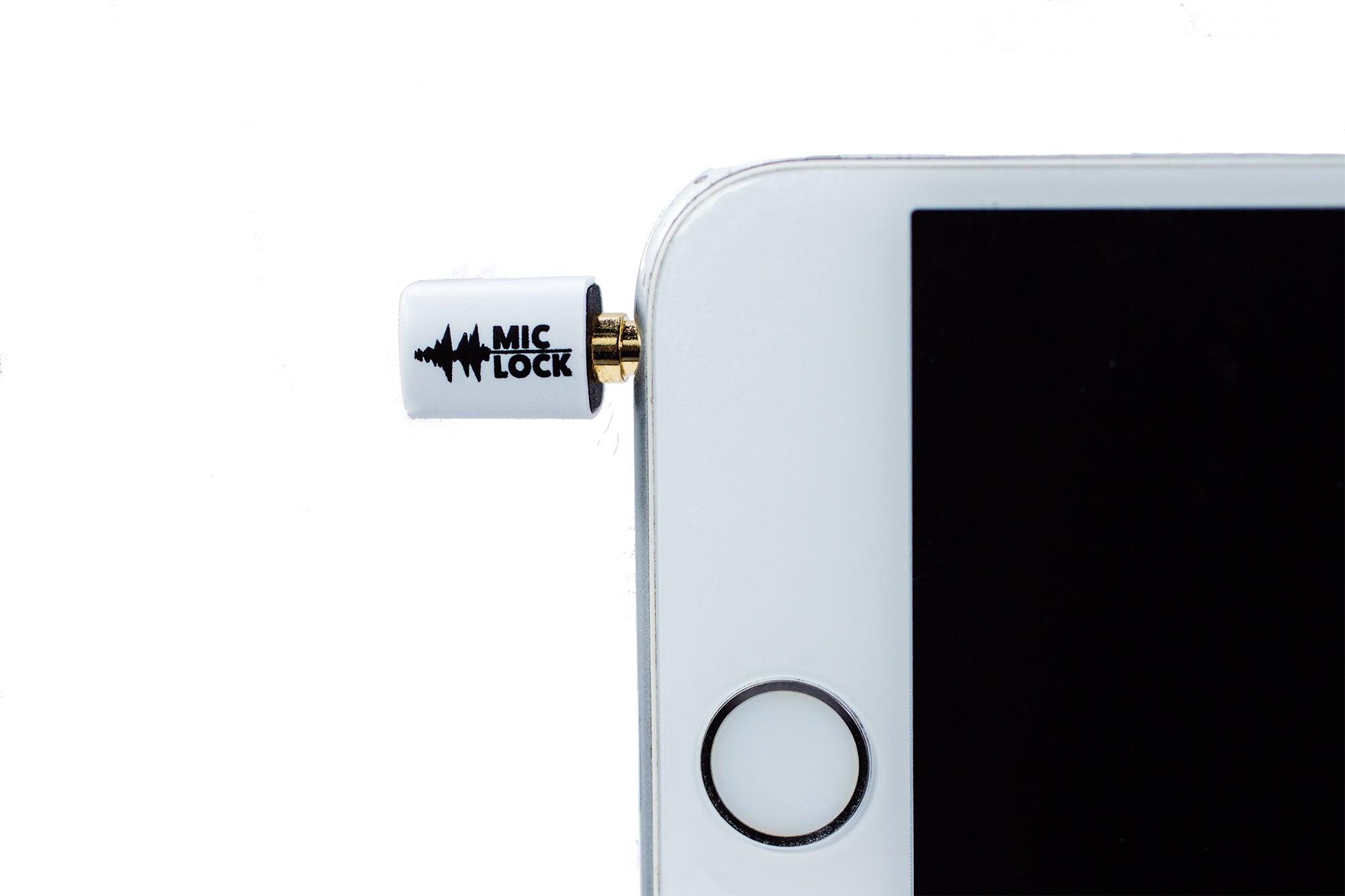 Mic-Lock 3.5mm Mini Single Ended  Microphone Blocker White