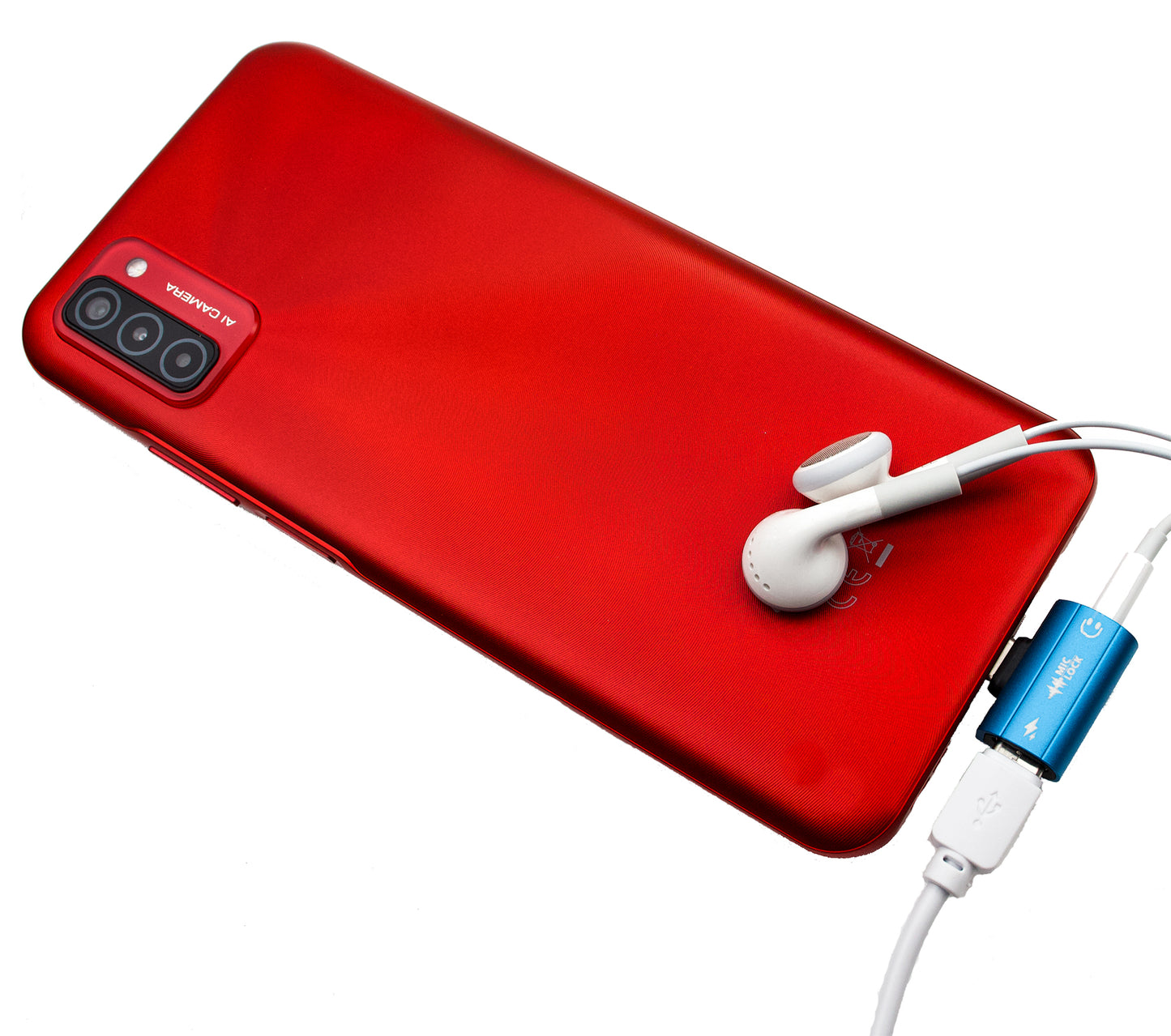 Mic-Lock USB-C Microphone Blocker HiFi SoundPass & Secure Charger Blue