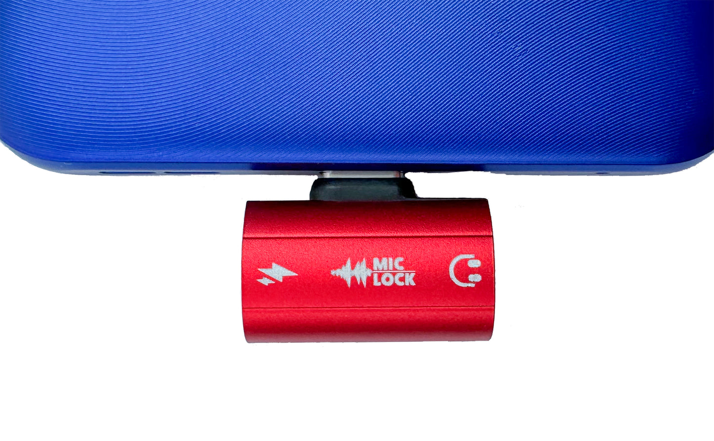 Mic-Lock USB-C Microphone Blocker HiFi SoundPass & Secure Charger Red