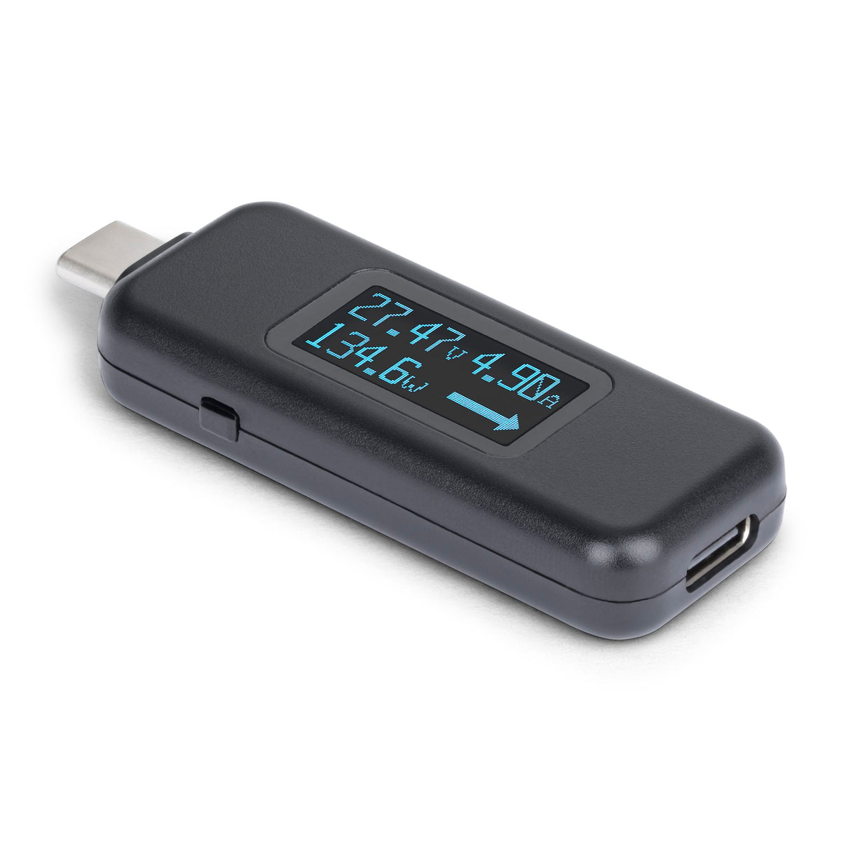 StarTech.com USBC-PWRTESTER bidirectional USB-C power meter with OLED display