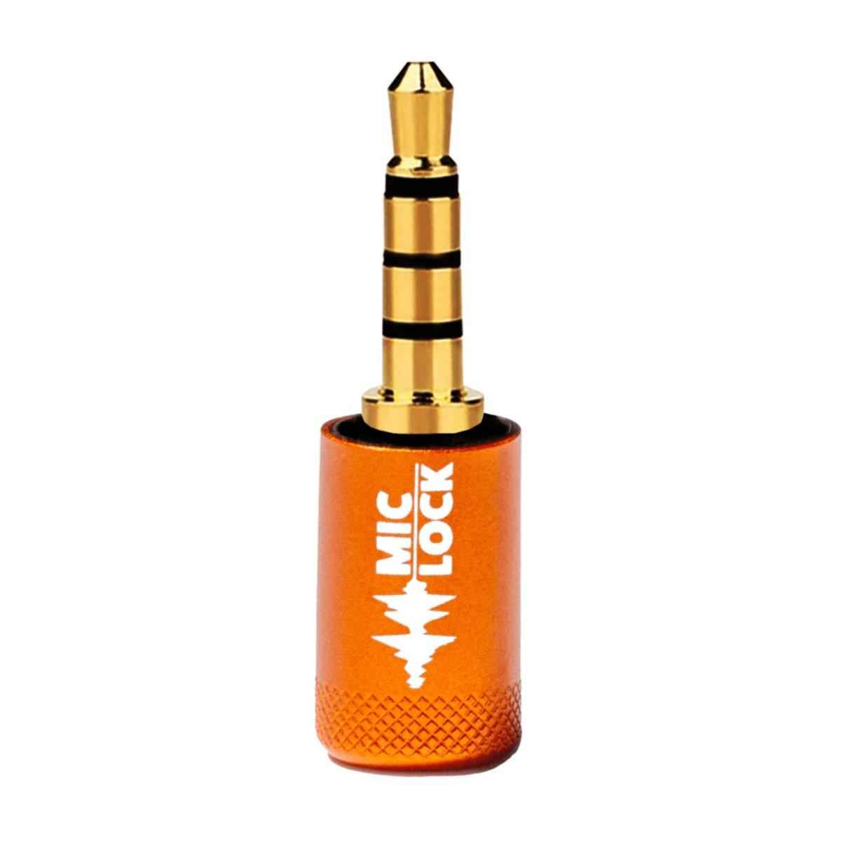 Mic-Lock 3.5mm Single-Ended Microphone Blocker - Metallic Orange - Mic-Lock