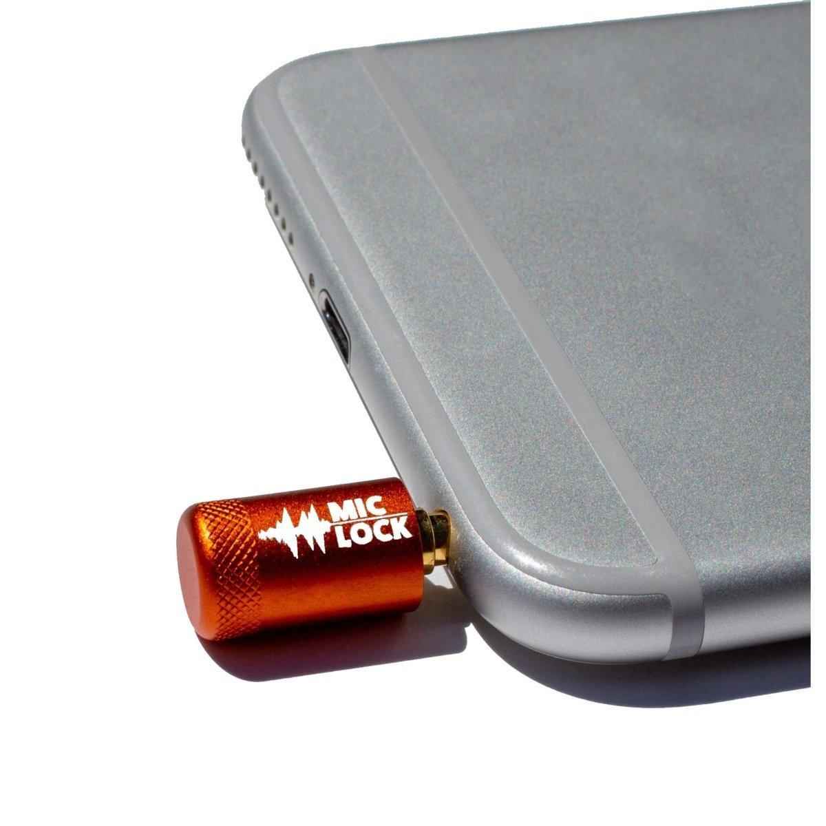 Mic-Lock® 3.5mm Single-Ended Microphone Blocker - Metallic Orange - Mic ...
