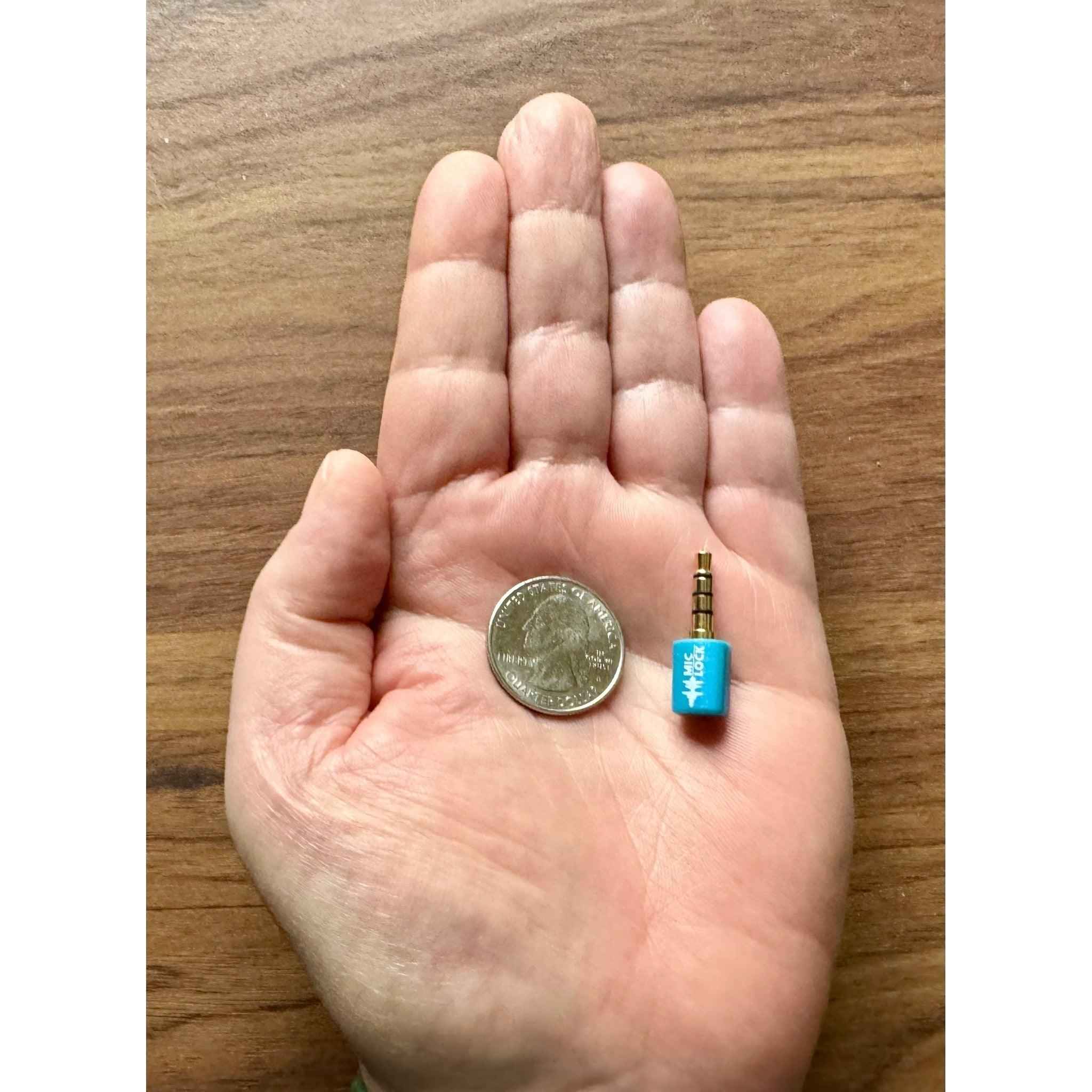 Mic-Lock 3.5mm Mini Single Ended  Microphone Blocker White