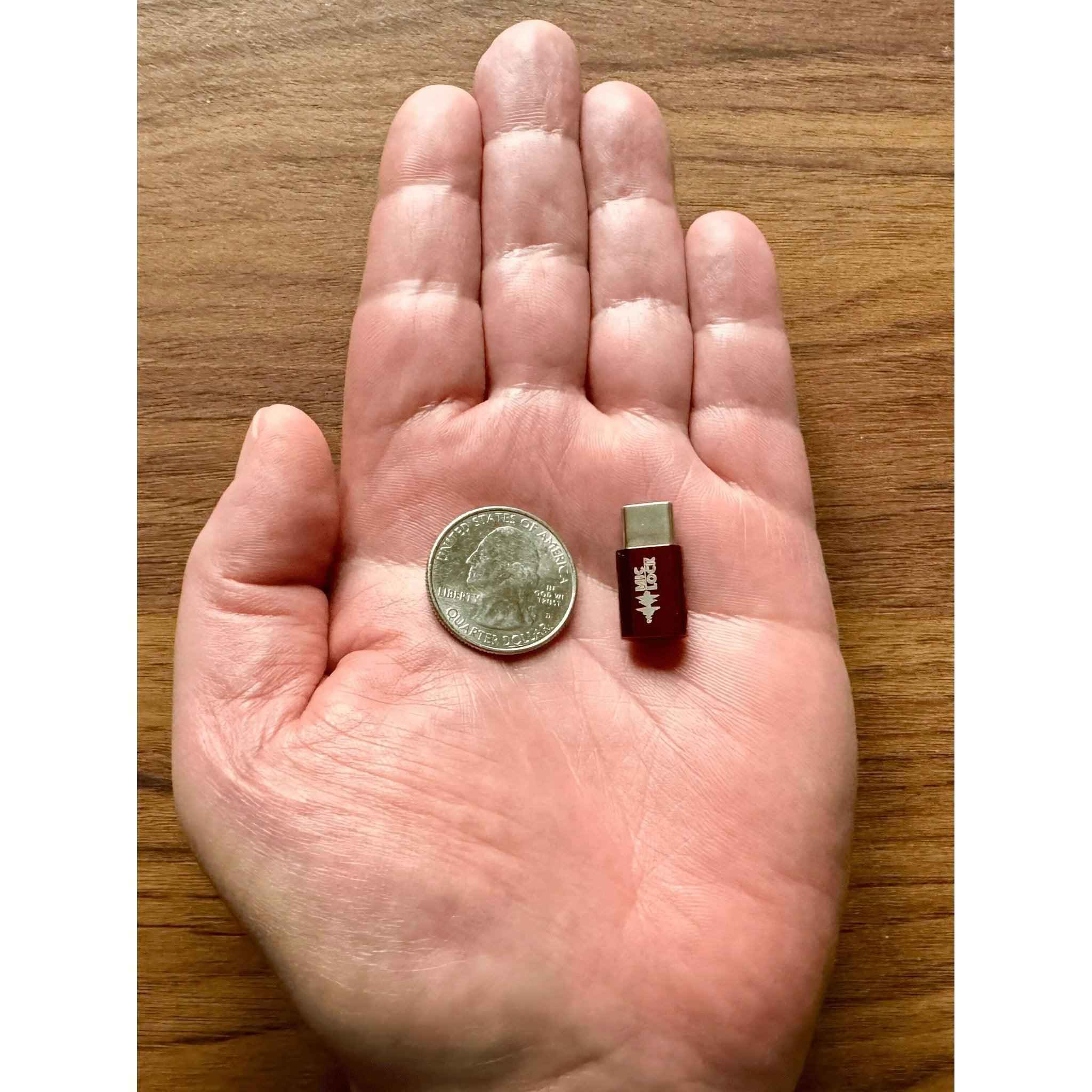 Mic-Lock USB-C Mini Single Ended Microphone Blocker Black