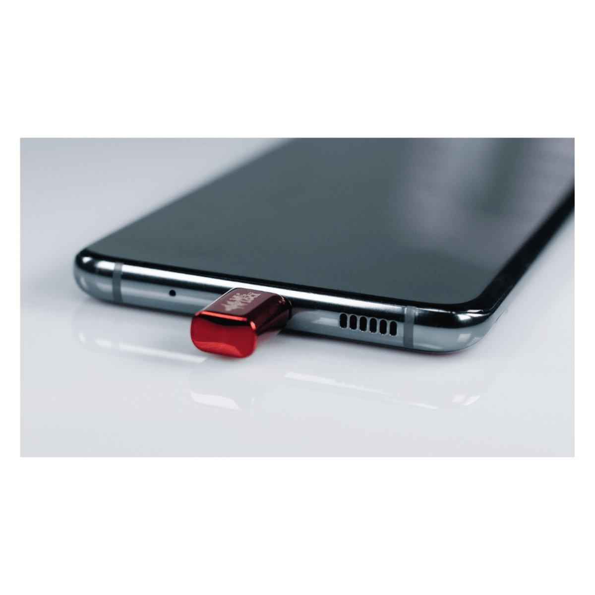 Mic-Lock Mini USB-C Single-Ended Microphone Blocker - Mirror Red - Mic-Lock