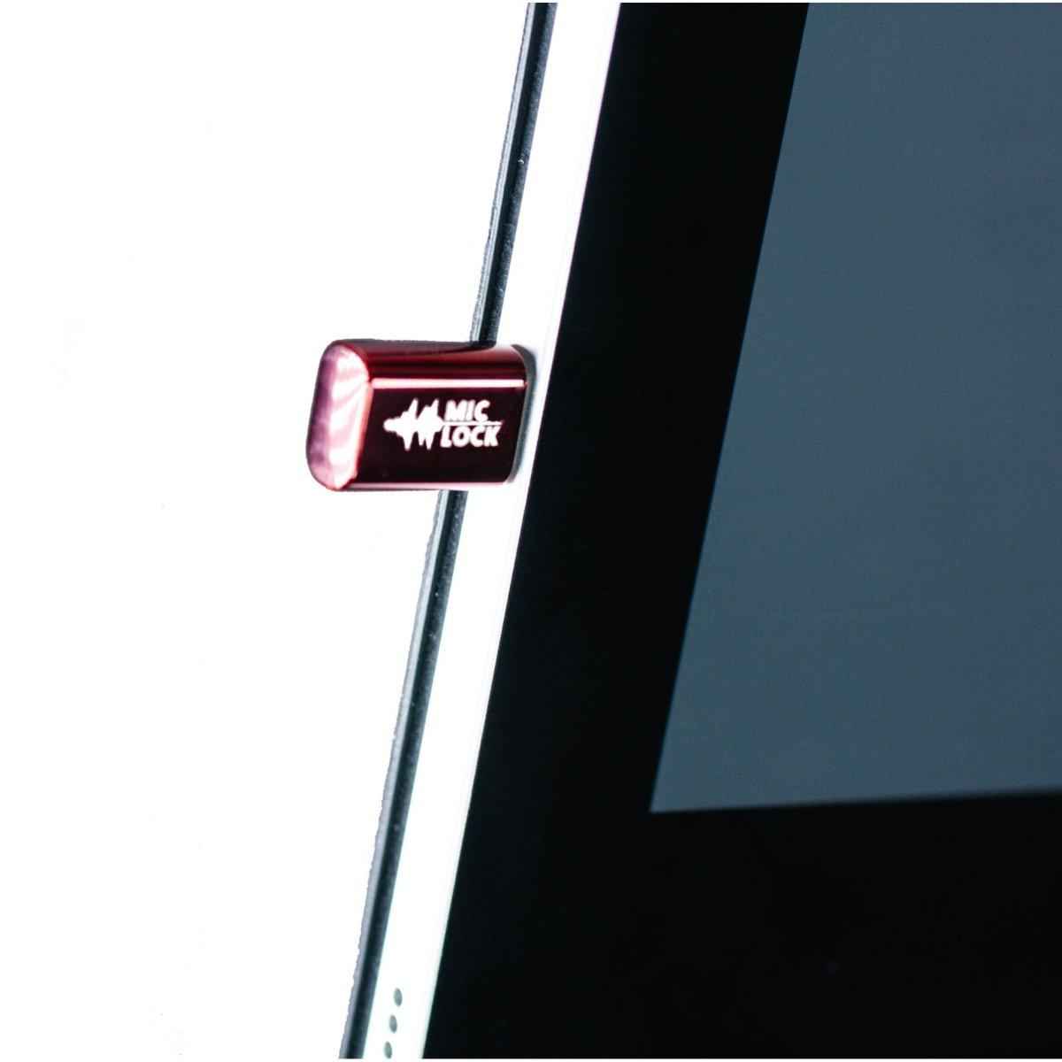 Mic-Lock USB-C Mini Single Ended Microphone Blocker Mirror Red