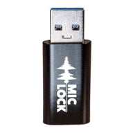 Mic-Lock USB-A to USB-A Secure charger - Black - Mic-Lock
