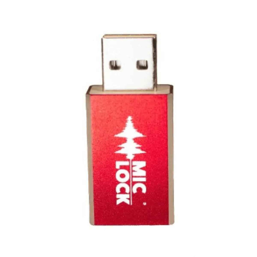 Mic-Lock USB-A to USB-A Secure charger - Red - Mic-Lock