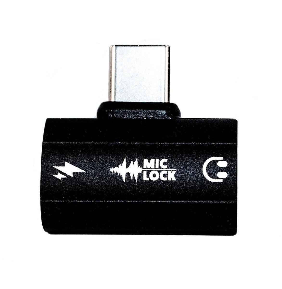 Mic-Lock USB C SoundPass with Secure Charger Black - Mic-Lock
